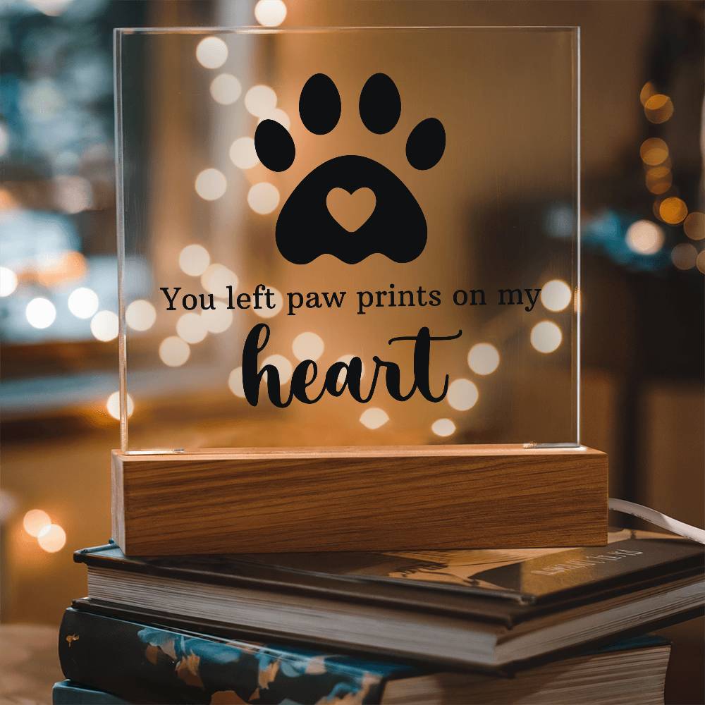 Keepsake Acrylic Bundle - You Left Pawprints In My Heart - Gift Junction 