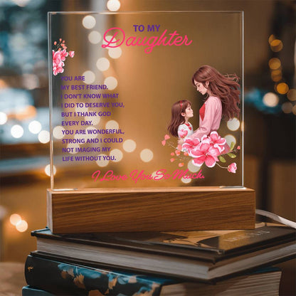 Keepsake Acrylic Bundle -To my daughter - YOU ARE MY BEST FRIEND -  Gift Junction