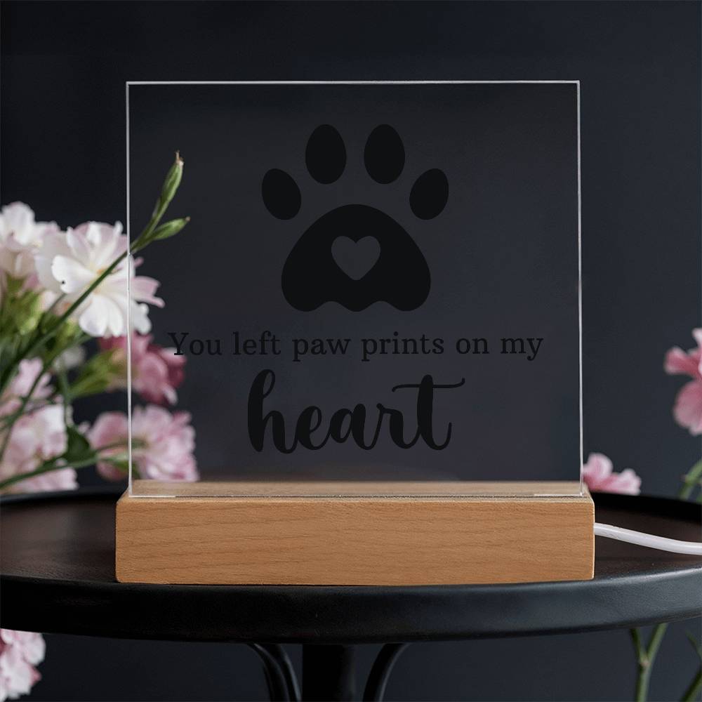 Keepsake Acrylic Bundle - You Left Pawprints In My Heart - Gift Junction 