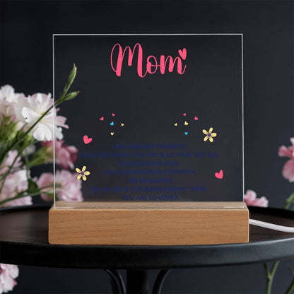 Keepsake Acrylic Bundle - mom - I am forever thankful -  Gift Junction