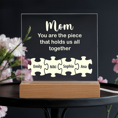 To my Mom, Customised Acrylic Plaque, Gift on Mother's Day, Valentine's Day