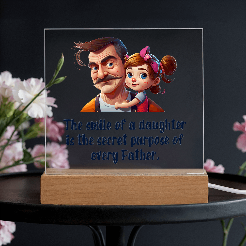 To my Daughter, Beautiful Customised Acrylic Plaque Gift printed, from DAD - Gift Junction 