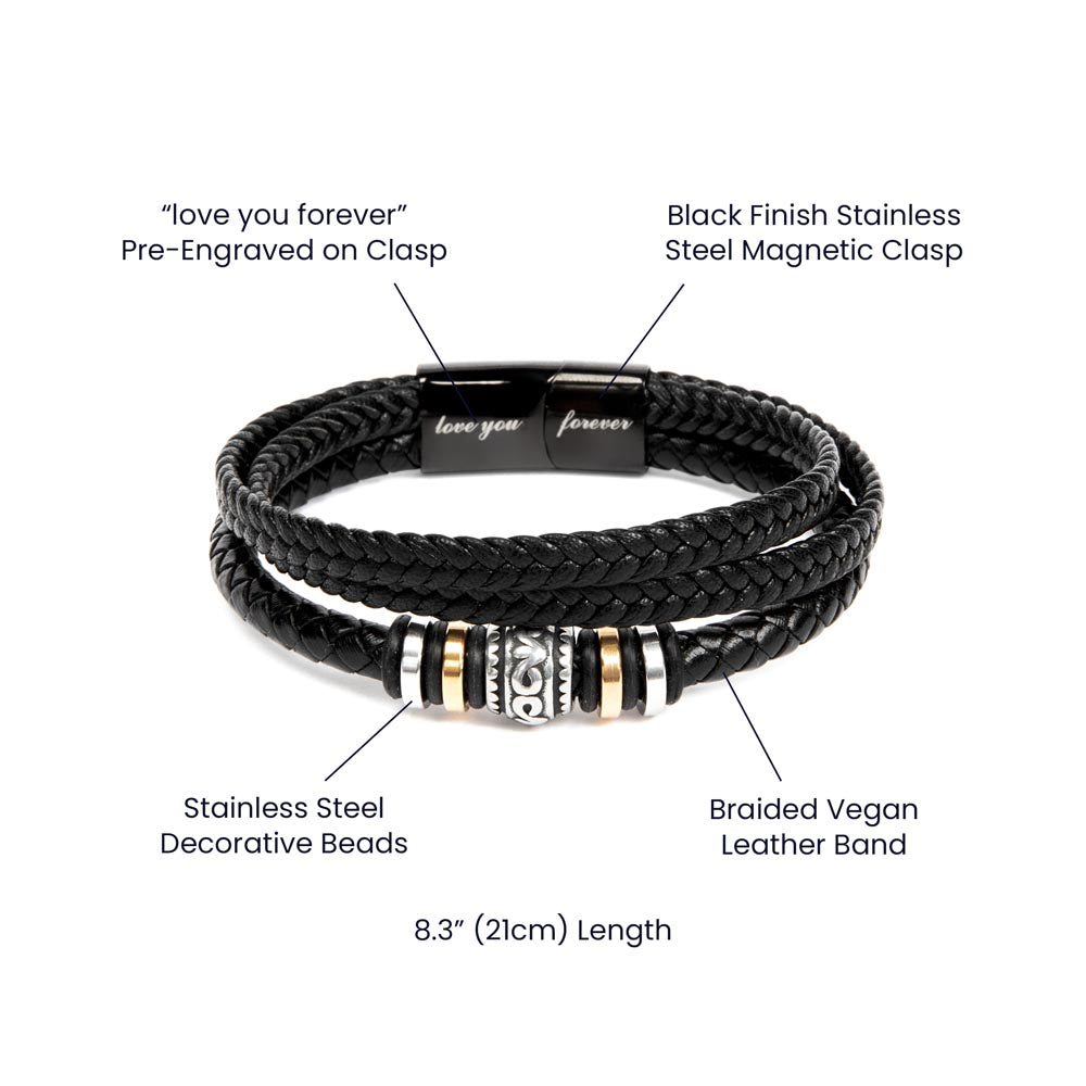 Gift Idea to my Husband, Message card with Bracelet - Gift Junction 