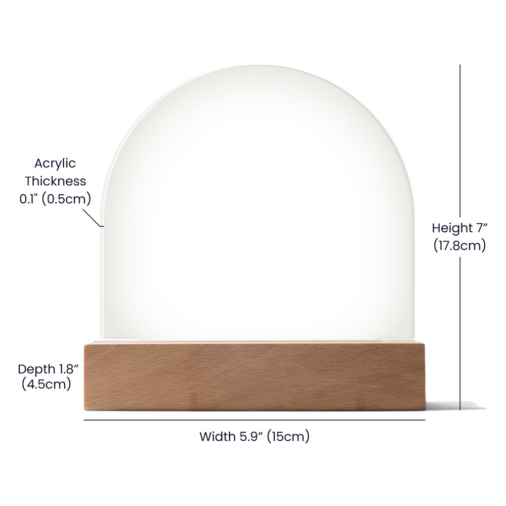 To my Mom, Best Acrylic Dome Plaque with heartfelt message on Mother's Day