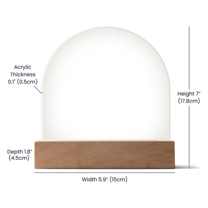 To my Mom, Best Acrylic Dome Plaque with heartfelt message on Mother's Day