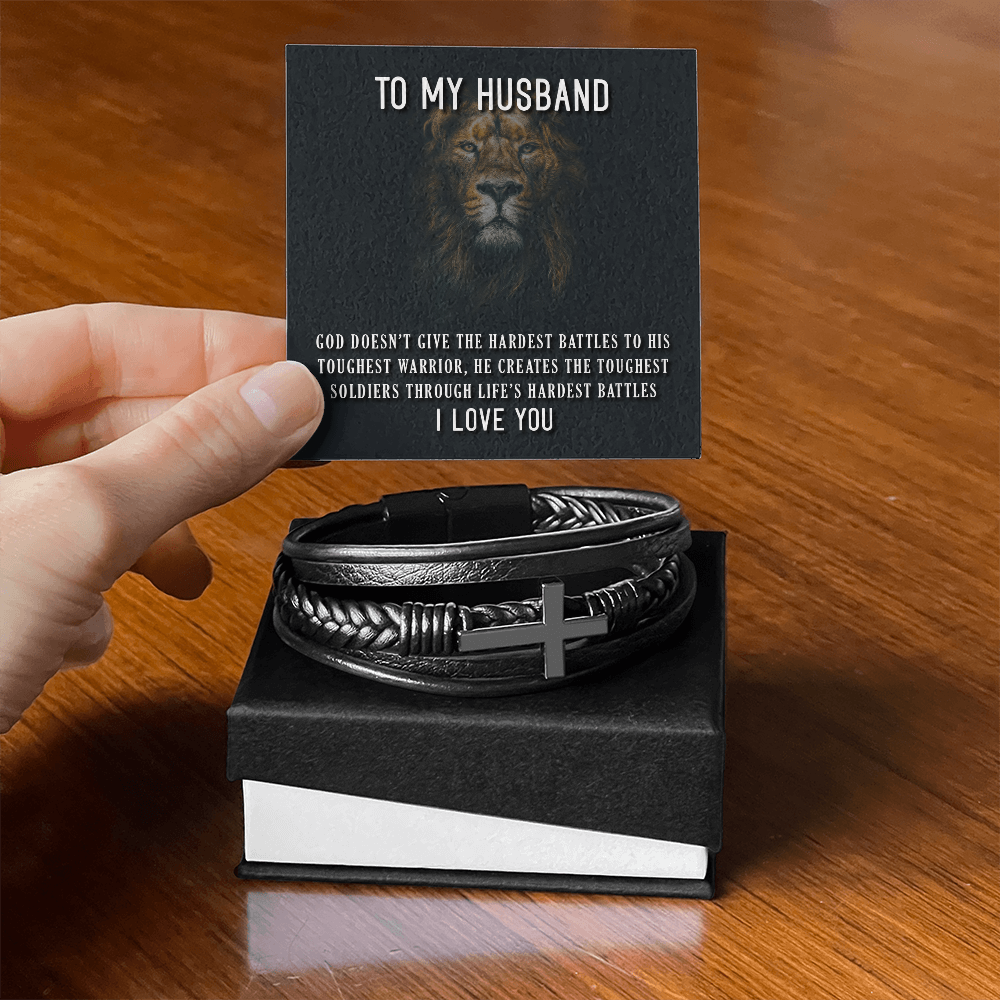 To my Husband, special Bracelet with Message card - Gift Junction 