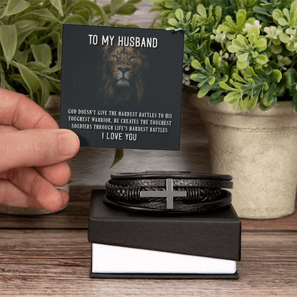 To my Husband, special Bracelet with Message card - Gift Junction 