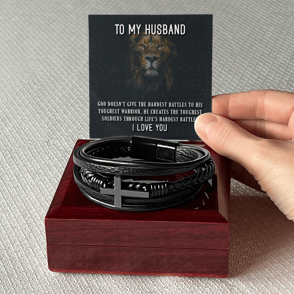 To my Husband, special Bracelet with Message card - Gift Junction 