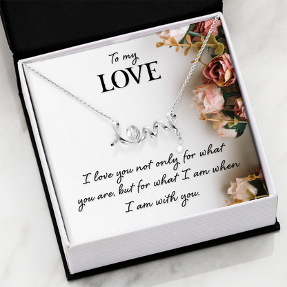 Romantic “To My Love” Necklace – Meaningful Valentine's Day Gift for Her - Gift Junction 