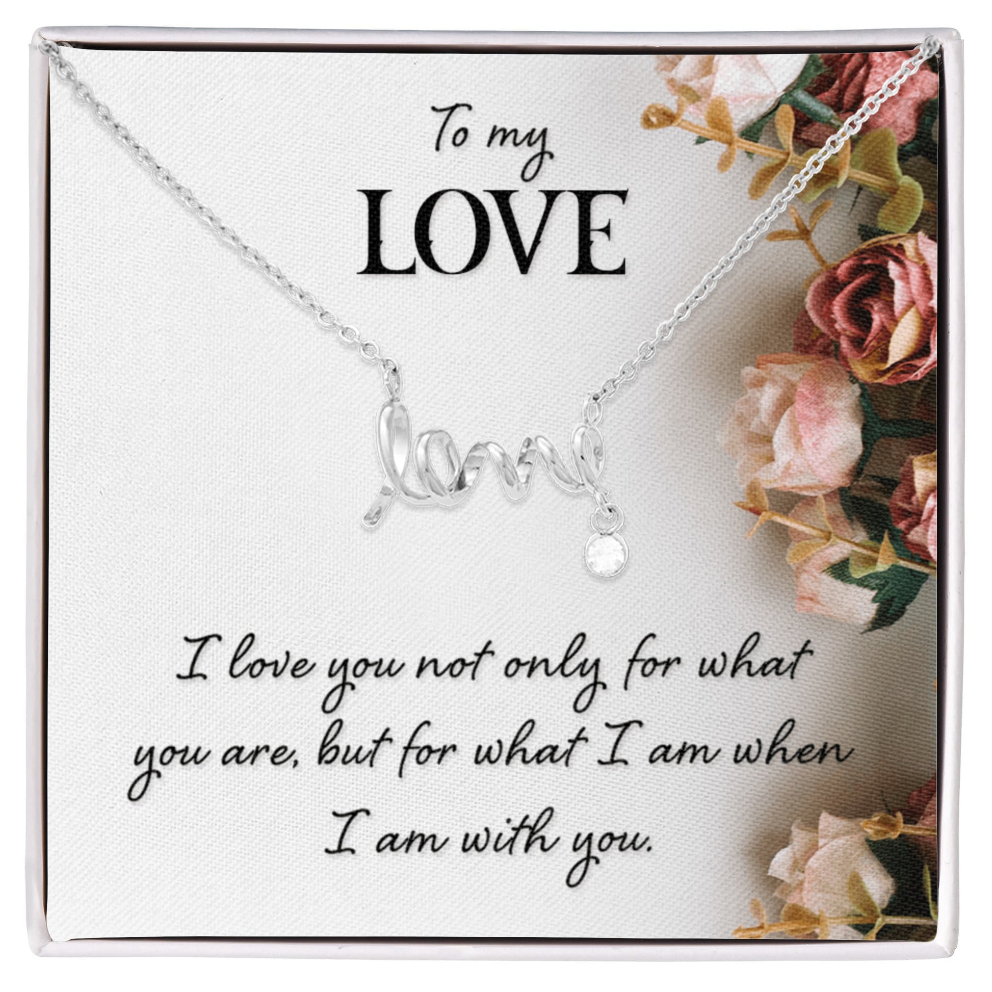 Romantic “To My Love” Necklace – Meaningful Valentine's Day Gift for Her - Gift Junction 
