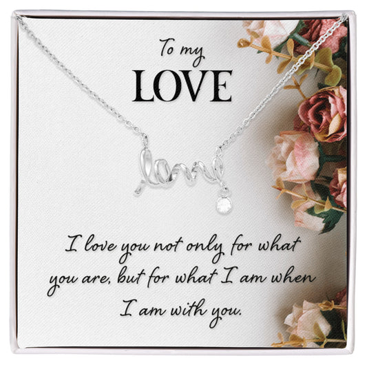 Romantic “To My Love” Necklace – Meaningful Valentine's Day Gift for Her - Gift Junction 