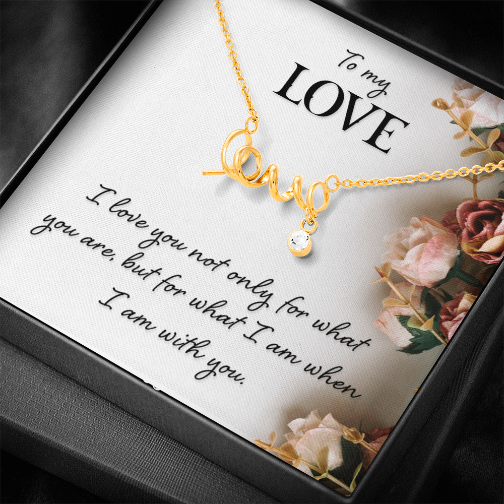 Romantic “To My Love” Necklace – Meaningful Valentine's Day Gift for Her - Gift Junction 