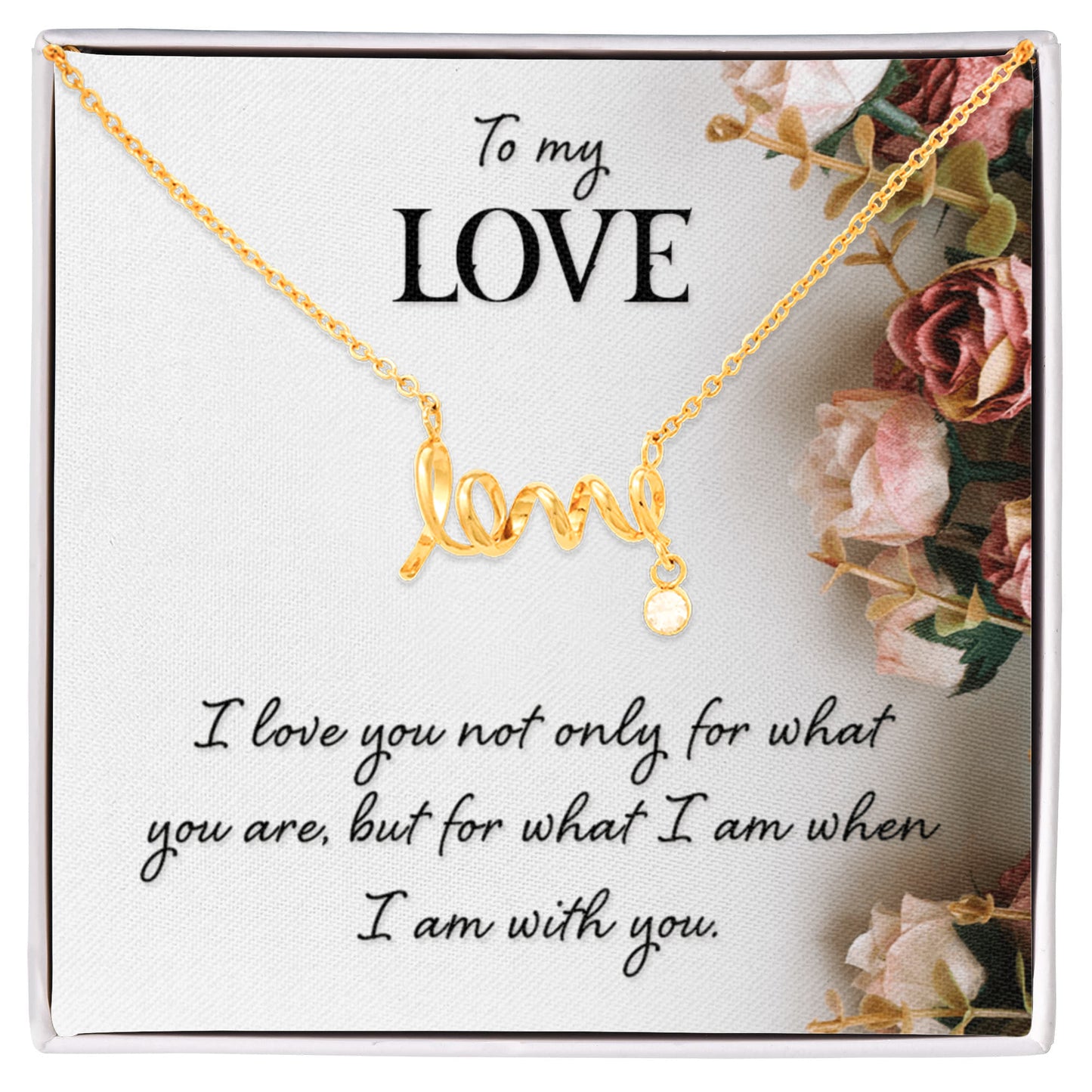 Romantic “To My Love” Necklace – Meaningful Valentine's Day Gift for Her - Gift Junction 