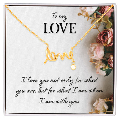 Romantic “To My Love” Necklace – Meaningful Valentine's Day Gift for Her - Gift Junction 