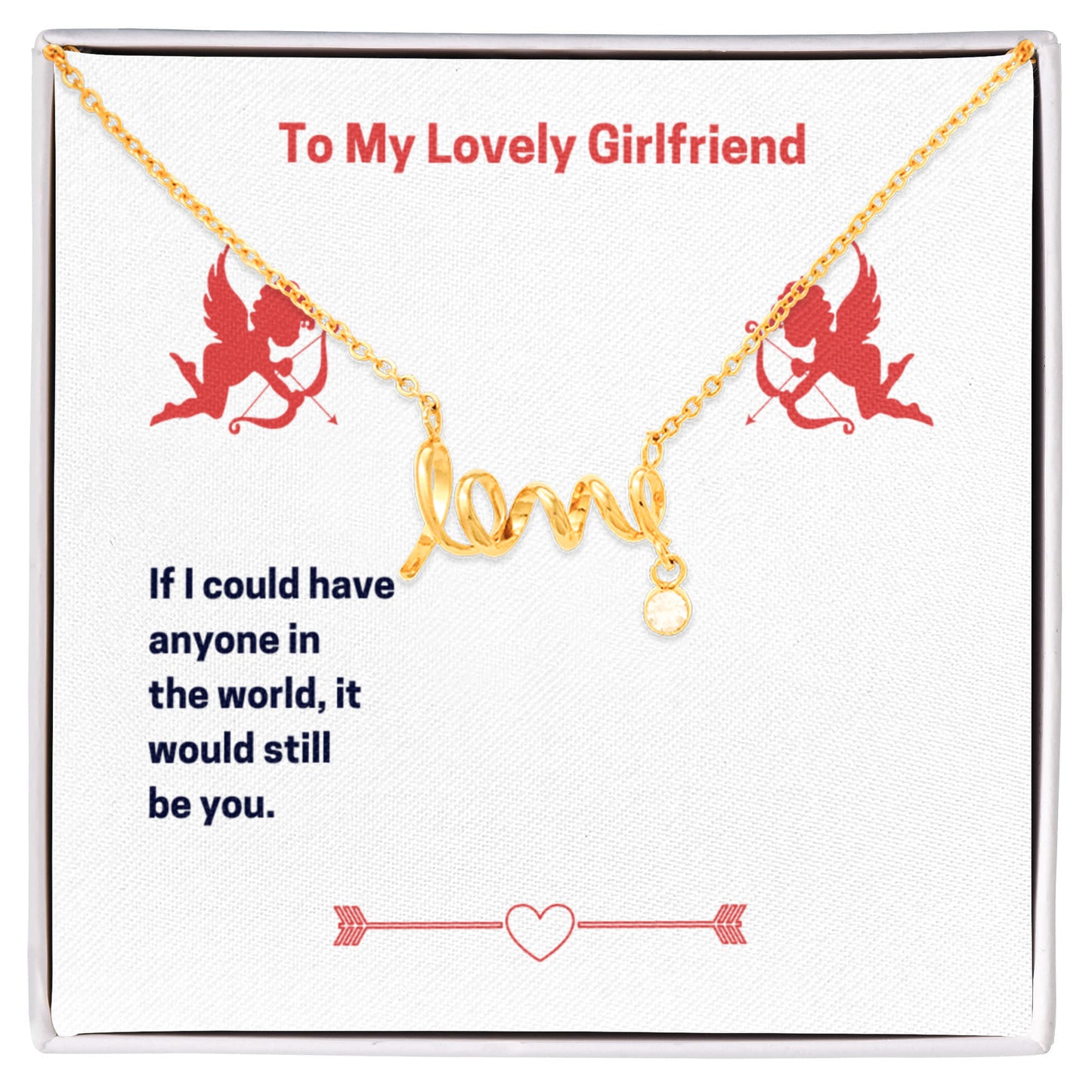 Specialised Necklace gift To my Lovely Girlfriend - Gift Junction 