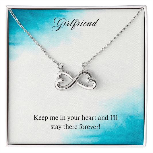 To my Girlfriend, Valentines Day Gifts - I Love You Gifts for Him, Her -Heart Pendant Printed Message - Birthday, Wedding for Boyfriend, Girlfriend - I Love You Presents for Husband, Wife - Gift Junction 