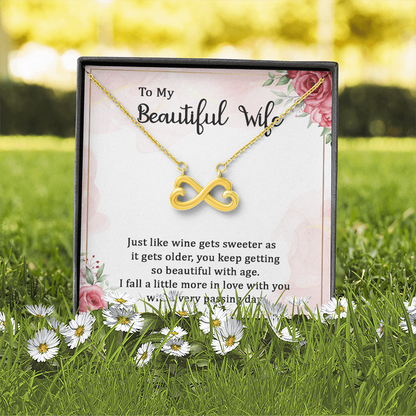 Endless Love Necklace,  To My Wife - Gift Junction 