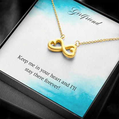 To my Girlfriend, Valentines Day Gifts - I Love You Gifts for Him, Her -Heart Pendant Printed Message - Birthday, Wedding for Boyfriend, Girlfriend - I Love You Presents for Husband, Wife - Gift Junction 