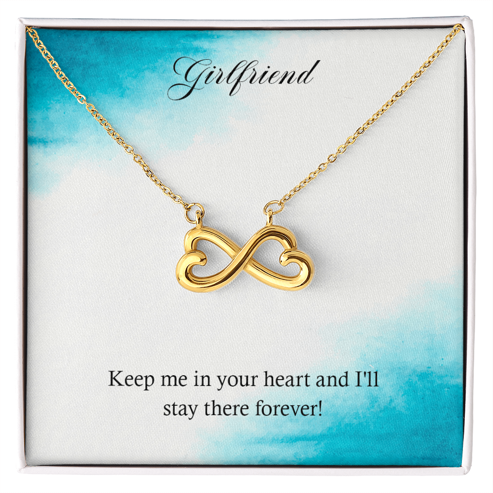 To my Girlfriend, Valentines Day Gifts - I Love You Gifts for Him, Her -Heart Pendant Printed Message - Birthday, Wedding for Boyfriend, Girlfriend - I Love You Presents for Husband, Wife - Gift Junction 