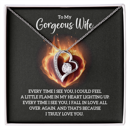 Valentine's Day Gift for Wife, Heart Necklace - Gift Junction 
