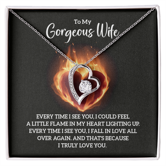 Valentine's Day Gift for Wife, Heart Necklace - Gift Junction 