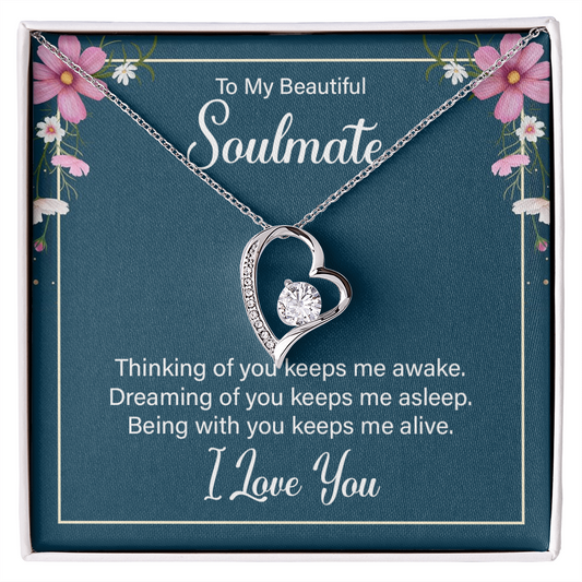 To My Wife / Soulmate, Heart Shaped Presents for Her, Valentines Day Birthday Present for Her GF Wife - Gift Junction 
