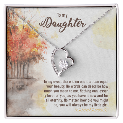 To my Daughter, Gift for Daughter Heart Pendant Sentimental Gift for Her Cherished Keepsake from Mum or Dad Daughter's Birthday Christmas Present for Her - Gift Junction 