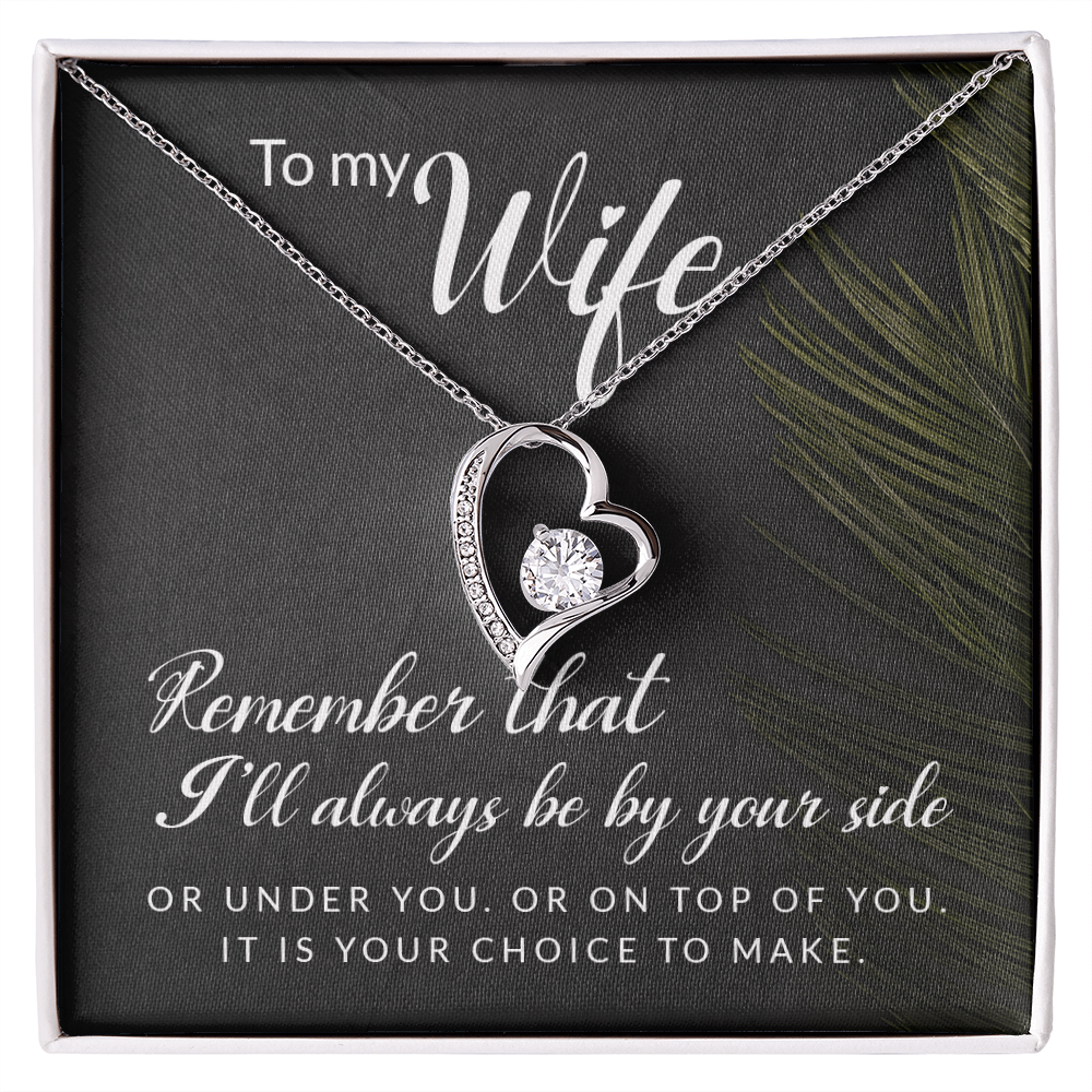 To My Girl Heart Shaped Necklace, I Love You Presents for Her, Valentines Day Birthday Present for Her GF Wife - Gift Junction 