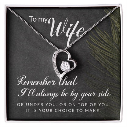 To My Girl Heart Shaped Necklace, I Love You Presents for Her, Valentines Day Birthday Present for Her GF Wife - Gift Junction 