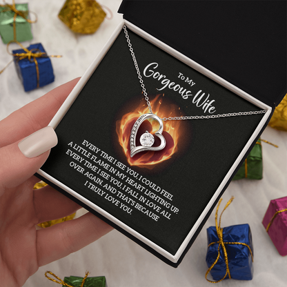 Valentine's Day Gift for Wife, Heart Necklace - Gift Junction 
