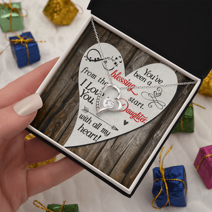 Forever Love Necklace, To my Beautiful Daughter - Gift Junction 