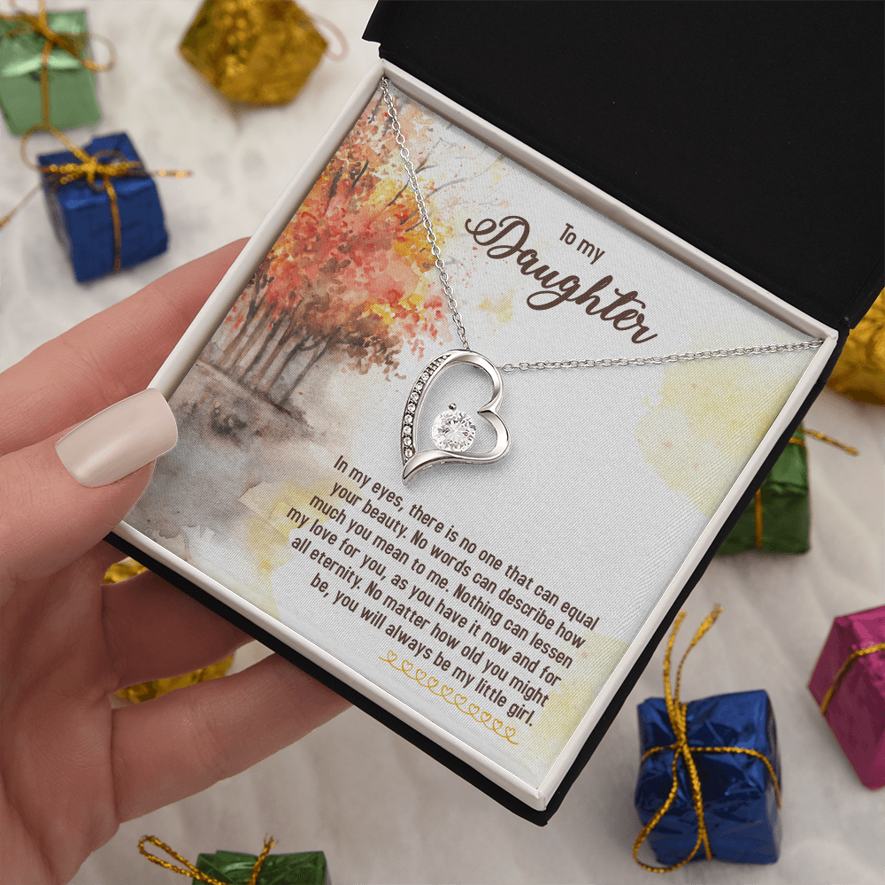 To my Daughter, Gift for Daughter Heart Pendant Sentimental Gift for Her Cherished Keepsake from Mum or Dad Daughter's Birthday Christmas Present for Her - Gift Junction 
