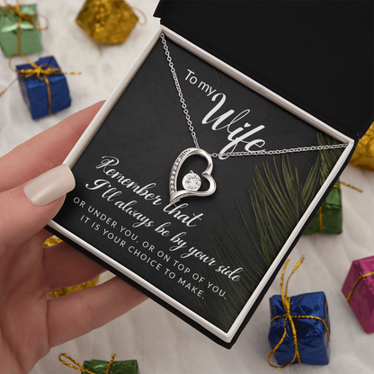To My Girl Heart Shaped Necklace, I Love You Presents for Her, Valentines Day Birthday Present for Her GF Wife - Gift Junction 