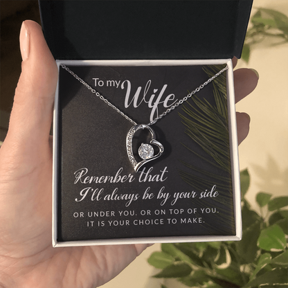To My Girl Heart Shaped Necklace, I Love You Presents for Her, Valentines Day Birthday Present for Her GF Wife - Gift Junction 
