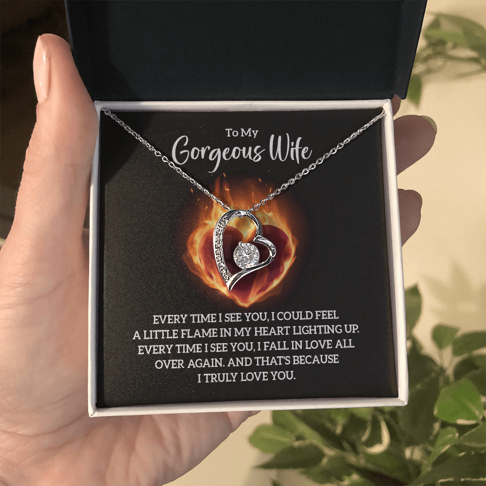 Valentine's Day Gift for Wife, Heart Necklace - Gift Junction 