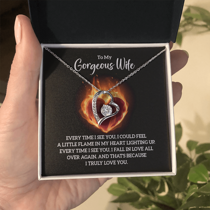 Valentine's Day Gift for Wife, Heart Necklace - Gift Junction 