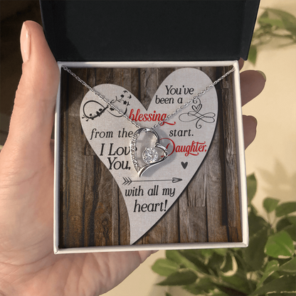 Forever Love Necklace, To my Beautiful Daughter - Gift Junction 