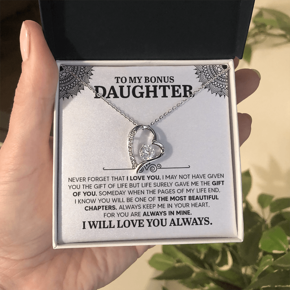 To my Daughter, Personalised Gift, Engraved Heart Necklace, Any Text, Necklace, Gift for Her, Birthday, Anniversary , Valentine's Day - Gift Junction 