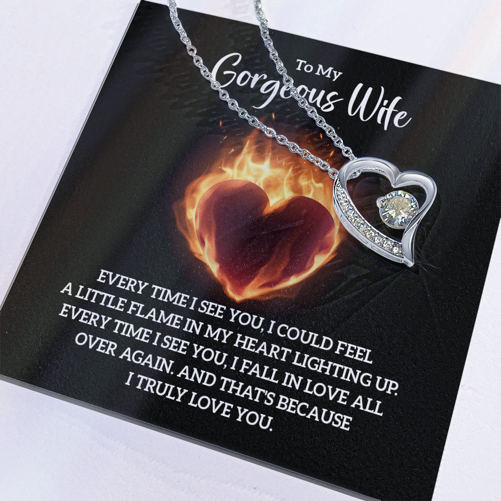 Valentine's Day Gift for Wife, Heart Necklace - Gift Junction 