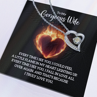 Valentine's Day Gift for Wife, Heart Necklace - Gift Junction 