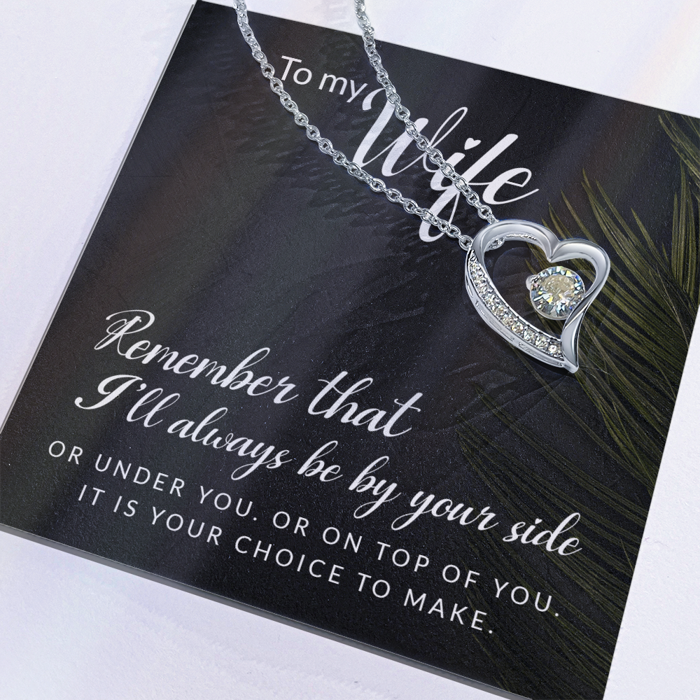 To My Girl Heart Shaped Necklace, I Love You Presents for Her, Valentines Day Birthday Present for Her GF Wife - Gift Junction 