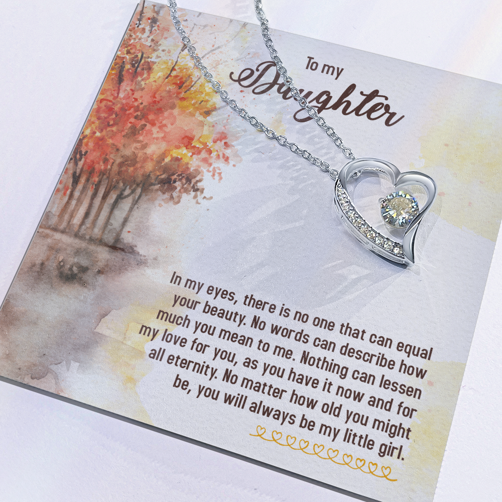 To my Daughter, Gift for Daughter Heart Pendant Sentimental Gift for Her Cherished Keepsake from Mum or Dad Daughter's Birthday Christmas Present for Her - Gift Junction 