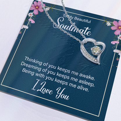 To My Wife / Soulmate, Heart Shaped Presents for Her, Valentines Day Birthday Present for Her GF Wife - Gift Junction 