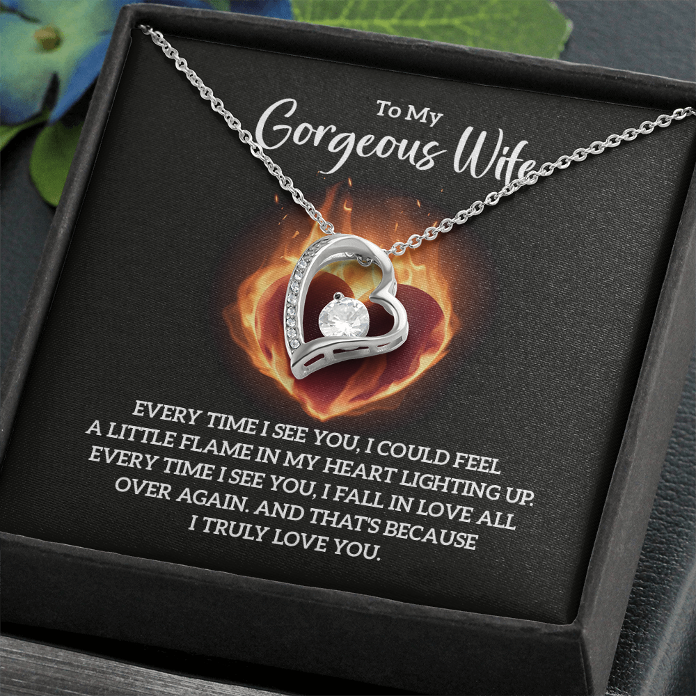 Valentine's Day Gift for Wife, Heart Necklace - Gift Junction 