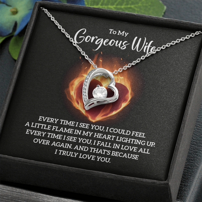 Valentine's Day Gift for Wife, Heart Necklace - Gift Junction 