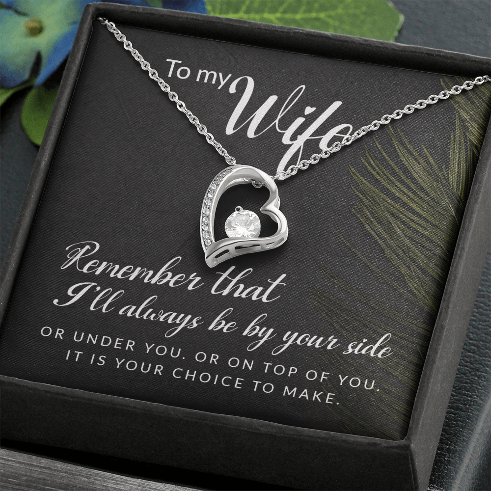 To My Girl Heart Shaped Necklace, I Love You Presents for Her, Valentines Day Birthday Present for Her GF Wife - Gift Junction 