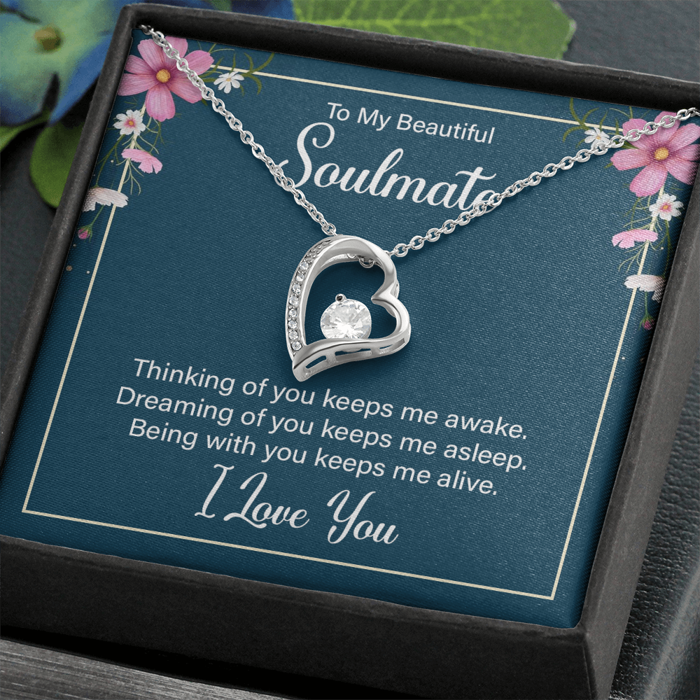 To My Wife / Soulmate, Heart Shaped Presents for Her, Valentines Day Birthday Present for Her GF Wife - Gift Junction 