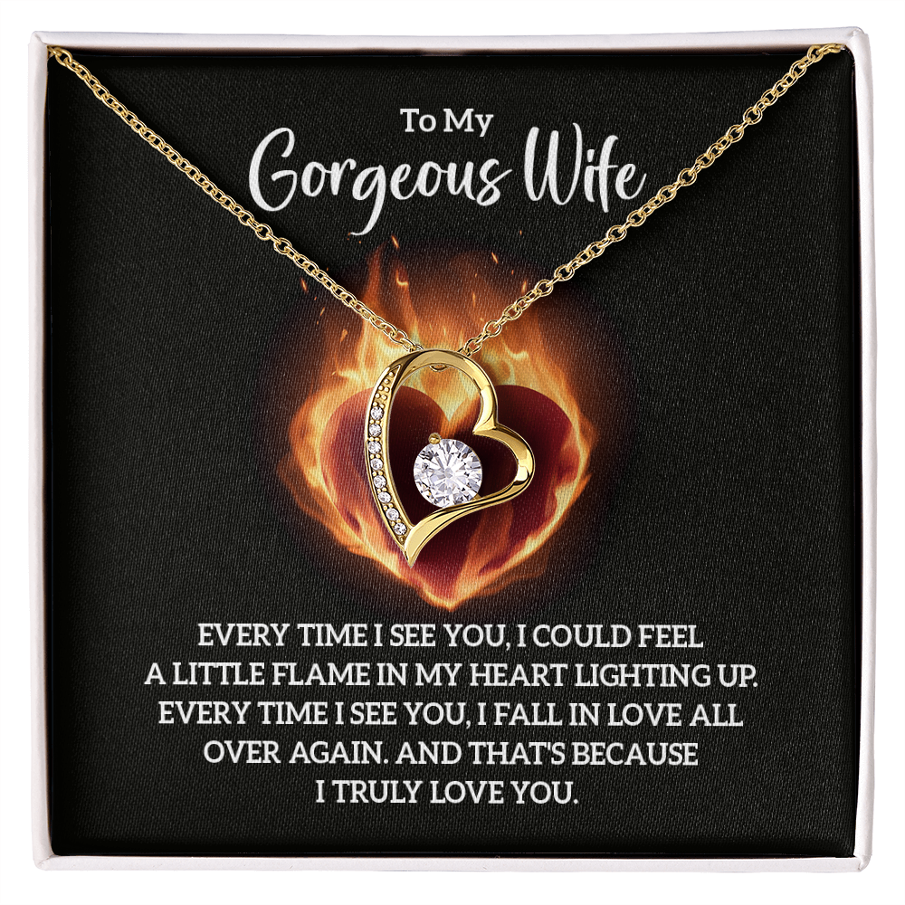 Valentine's Day Gift for Wife, Heart Necklace - Gift Junction 
