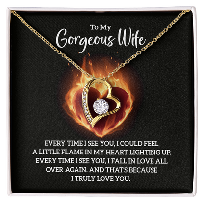 Valentine's Day Gift for Wife, Heart Necklace - Gift Junction 