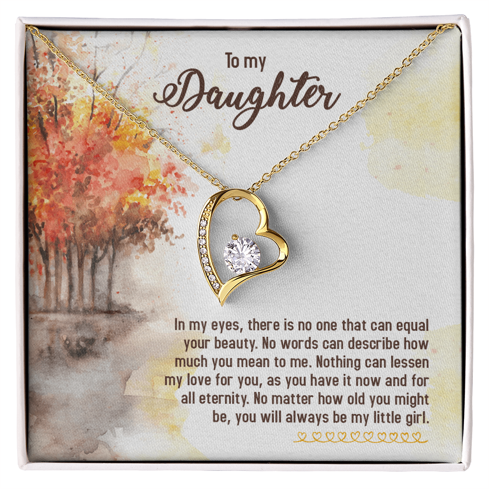 To my Daughter, Gift for Daughter Heart Pendant Sentimental Gift for Her Cherished Keepsake from Mum or Dad Daughter's Birthday Christmas Present for Her - Gift Junction 